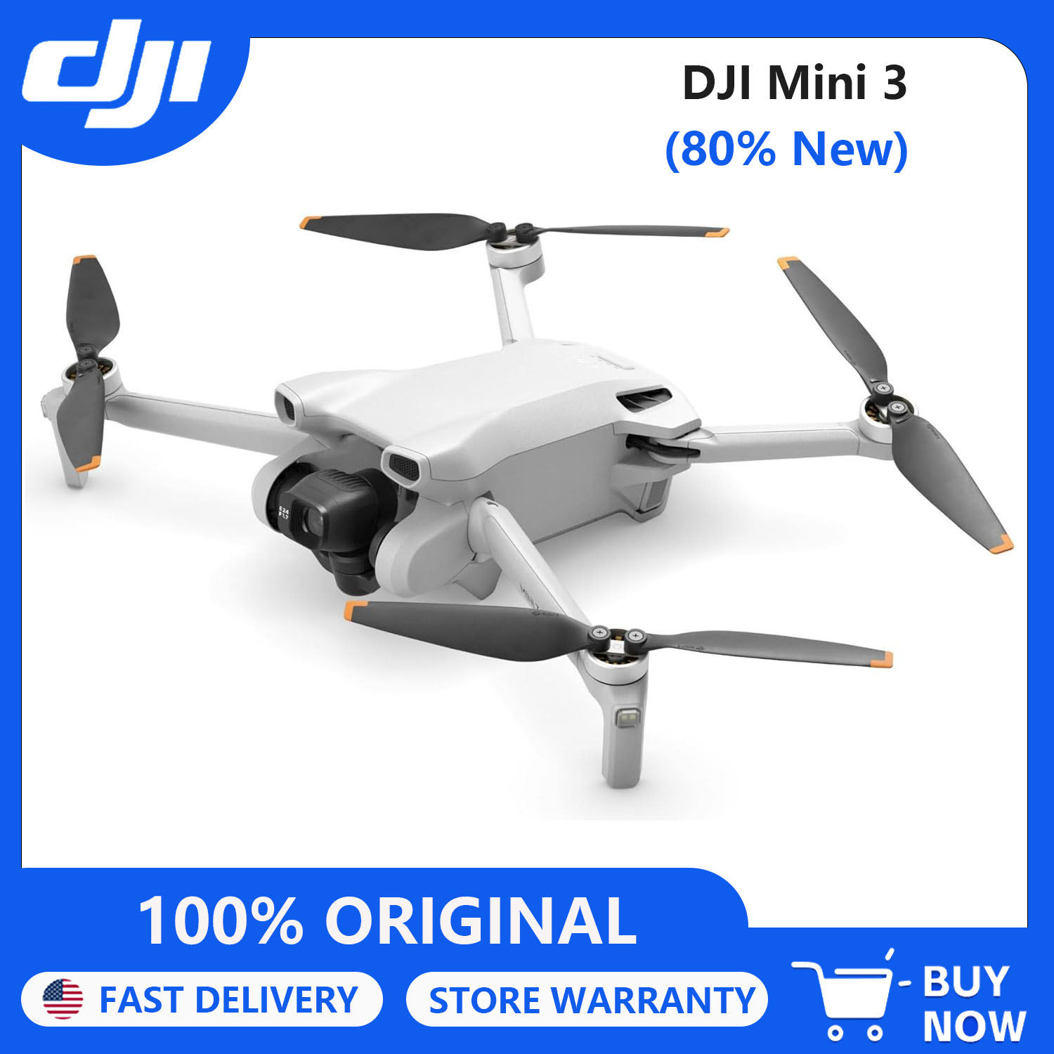 Drone Gimbal 3 Axis - 80% New DJI Mini 3 Drones