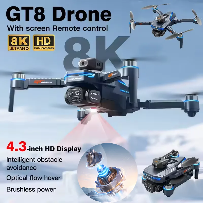 Drone Gimbal 2 Axis - Homologado ANATEL Hot NEW Drone 4K