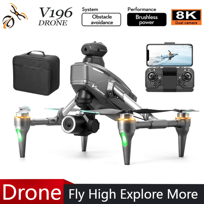 Drone Gimbal 2 Axis - 2025 V196 Automatic Obstacle Avoidance Drone