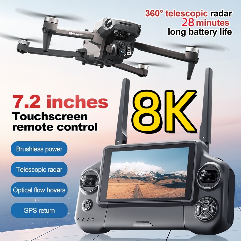 8K 3 Axis Gimbal Brushless 7.2 - Drone Gimbal Case recension och pris