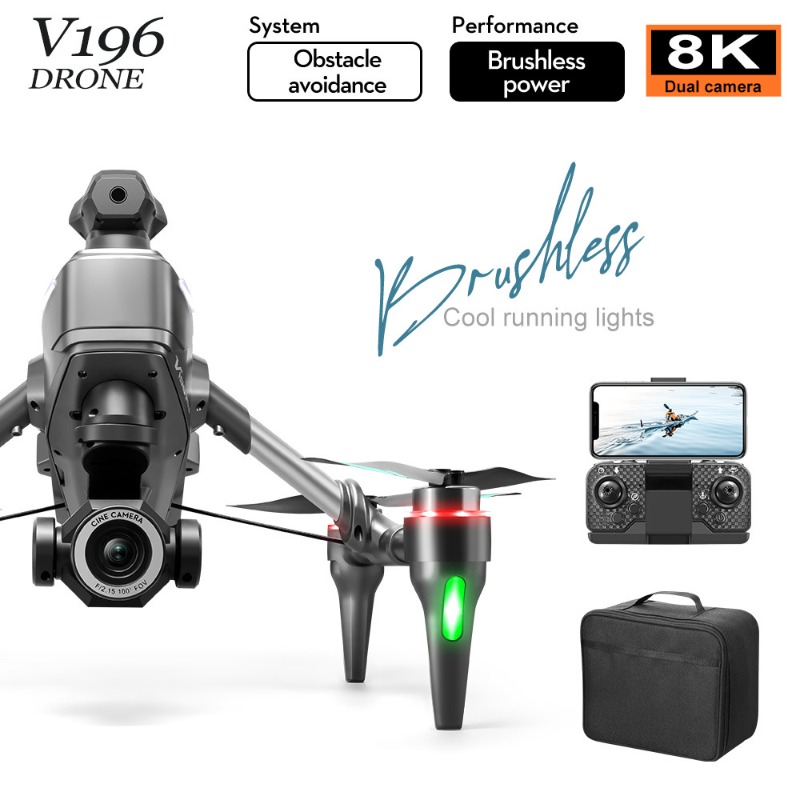2025 V196 Automatic Obstacle A - Drone Gimbal 2 Axis recension och pris