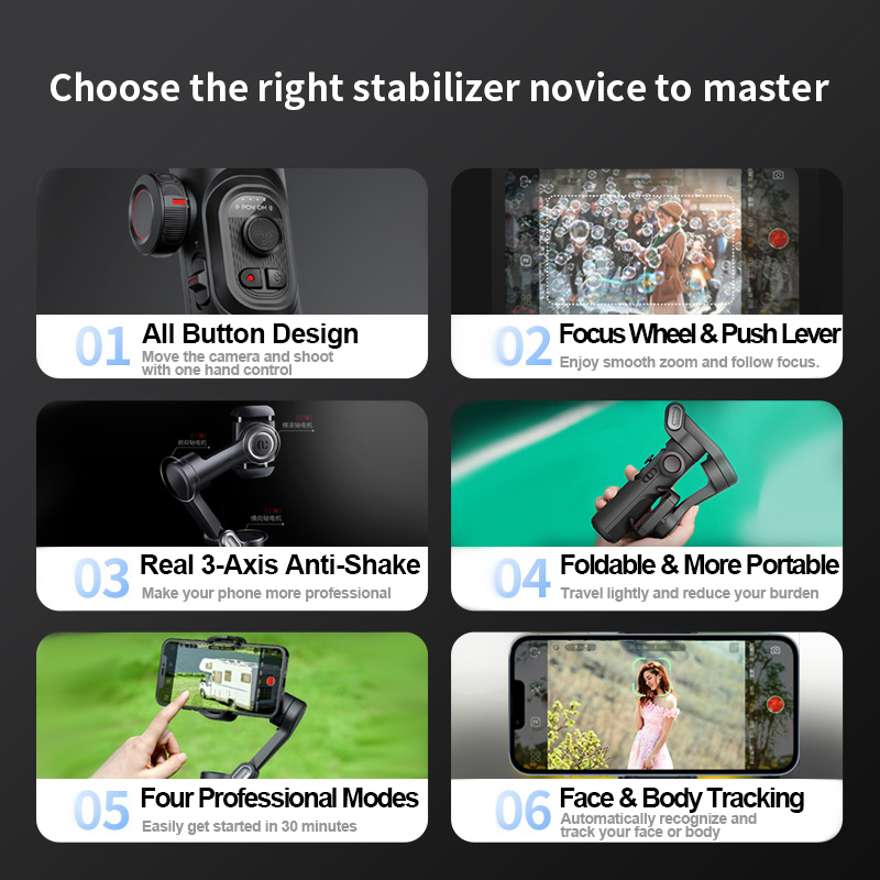 AOCHUAN 3-Axis Handheld Gimbal - Drone Gimbal For Gopro recension och pris