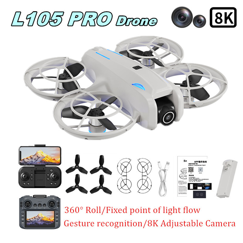 L105 PRO Drone Duel 8k Lens Fu - Drone Gimbal Brushless recension och pris